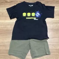 スプラトゥーンTシャツとカーキショートパンツセット 110cm