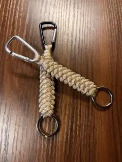 ゴールド パラコード キーホルダー 2個セット