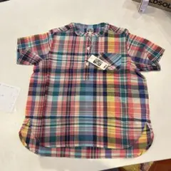 処分値下げボントン　チェック柄シャツ　8aサイズ　新品未使用