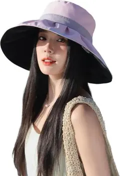 レディース帽子 つば広100%完全遮光 遮熱 UVカット99.9以上 紫外線対策