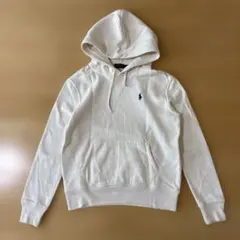 POLO RALPH LAURENラルフローレン✴︎パーカー 裏起毛ホワイト【S】