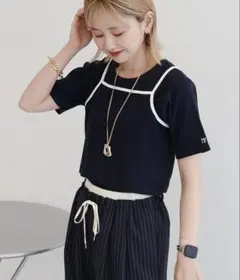 AMERICAN HOLIC レイヤード風 Tシャツ