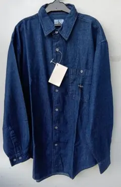 デッドストック　Calvin Klein ヴィンテージデニムシャツL 刺繍のサムネイル