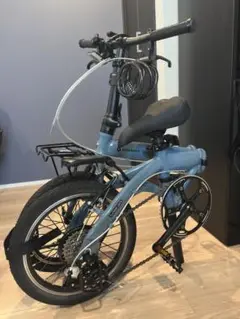折りたたみ自転車 新品未使用(*^_^*) 最終値下げしました！ 折りたたみ自転車 20インチ シマノ製6段ギア 鍵 ライト カゴ