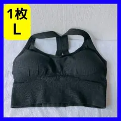 スポーツブラ ノンワイヤー ヨガ ヨガウェア トレーニング ジム ナイトブラ 黒