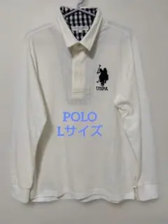 U.S. POLO ASSN. ホワイトポロシャツ Lサイズ