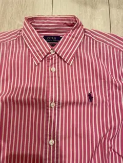 POLO RALPH LAUREN ピンクグラデーションストライプ長袖シャツ