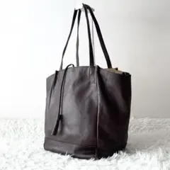 【美品 オールレザー 本革】カンペール　トートバック　肩掛け　タッセル　ブラウンのサムネイル