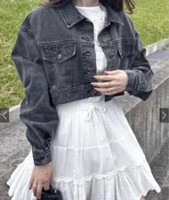 GRL ショート丈デニムジャケット新品