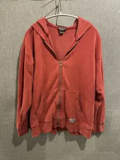 Eddie Bauer レッド ジップアップパーカー季節外れなので安め！のサムネイル
