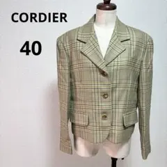 CORDIER チェック柄 テーラードジャケット 40 日本製のサムネイル
