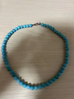 ターコイズブルー ビーズネックレス