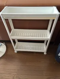 IKEA VESKEN ヴェスケン 3段 キャスター付き 収納ラック ホワイトのサムネイル