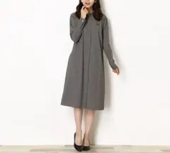 シャツワンピース 長袖