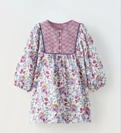 【ZARA】 フラワーワンピース 2-3Y 98