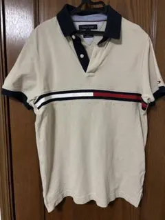 TOMMY HILFIGER トミーヒルフィガー ポロシャツ ベージュ メンズ