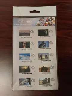 Disney 100 STAR WARS 切手型クリアステッカーのサムネイル