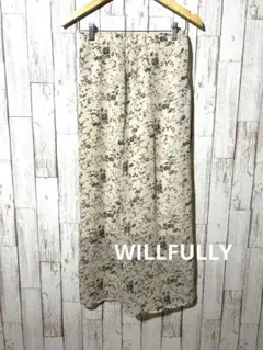 WILLFULLY レースロングスカート ベージュのサムネイル