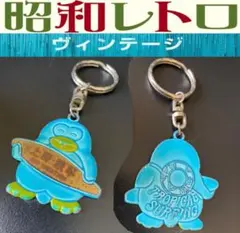 希少レア！当時物80'sビンテージ 【上野　浅草】ご当地メタル製キーホルダー