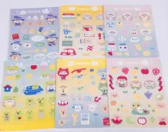 molinta モリンタさん ステッカー ラメなし 6枚セット