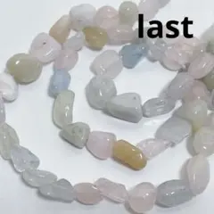 dr137/SALE！天然石◇モルガナイトグッド　タンブル1連