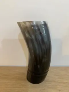 マテ茶カップ 牛角 部分的模様木製茶道具 パラグアイデザイン - メルカリ