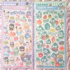 ボンボンドロップシール サンリオ はぴだんぶい ハンギョドン ポチャッコ セット