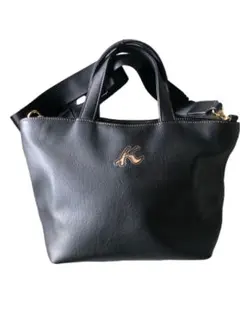 【訳あり、未使用】キタムラ Kitamura 2way トートショルダーバッグ黒