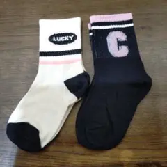 LUCKY ロゴ入りキッズ靴下セット