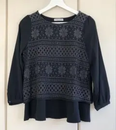 ナイスクラップ NICE CLAUP カットソー　ブラウス　レース　フリル