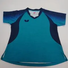 1595【卓球中古ウェア】ゲームシャツ　レディース