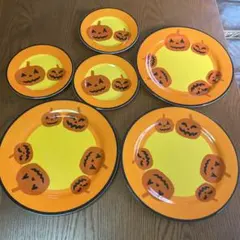 ハロウィンプレートセット　大皿３　小皿３のサムネイル