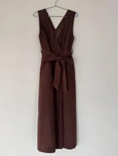 URBAN RESEARCH ROSSO スウェードVネックストレートワンピース