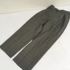 ikka イッカ★チェック柄パンツ　ワイドパンツ★Sサイズ