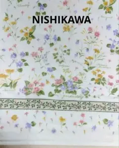 【未使用品】バスタオル　花柄　西川　ベロアカット　６２Χ１５９　綿100%のサムネイル