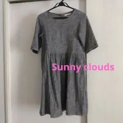 Sunnyclouds サニークラウズ 半袖ひざ丈ワンピース M 綿100％のサムネイル