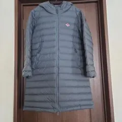 ダントン・DANTON・ミドルダウンフード付きロング丈・XS・Mグレー・超美品