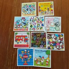 サンリオキャラクターズ 柄違いシール10枚:エンスカイ/2016年製
