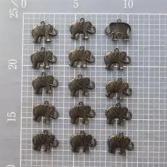 象のチャーム 15個セット