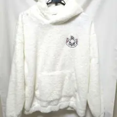 【美品】ANGELICPRETTYコラボおしゃれキャットマリーパーカー ロジータ ROJITA マリーちゃんバックプリントパーカー （ホワイト