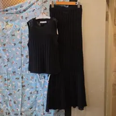 ザラ ZARA レース セットアップ ノースリーブ&スカート