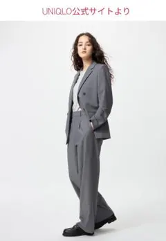 UNIQLO　タックワイドパンツ　Lサイズ