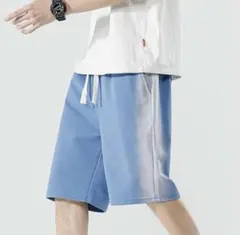 ショートパンツ メンズ ハーフパンツ 五分丈 ホワイト ブルー