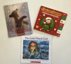 Curious George クリスマスカウントダウン等3冊セット売り