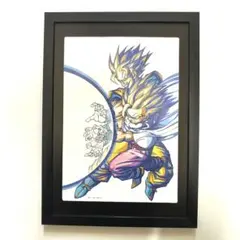 ドラゴンボール 1993年 表紙用イラスト 悟空 悟飯 親子かめはめ波 A4