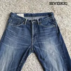 【✨美品】SEVESKIG セヴシグ 42TALONジップ セルビッチデニム Mのサムネイル
