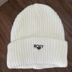 ROXY リブ編み ニット帽 ホワイトのサムネイル