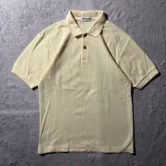 【Y9097】GIORGIO ARMANI 半袖ポロシャツ　サイズM イエローのサムネイル
