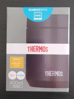【新品未使用品】サーモス真空断熱スープジャー【ブラック】４００ml