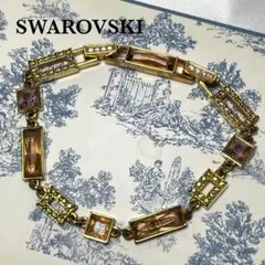 SWAROVSKI スワロフスキー ブレスレット ゴールド スクエアモチーフ